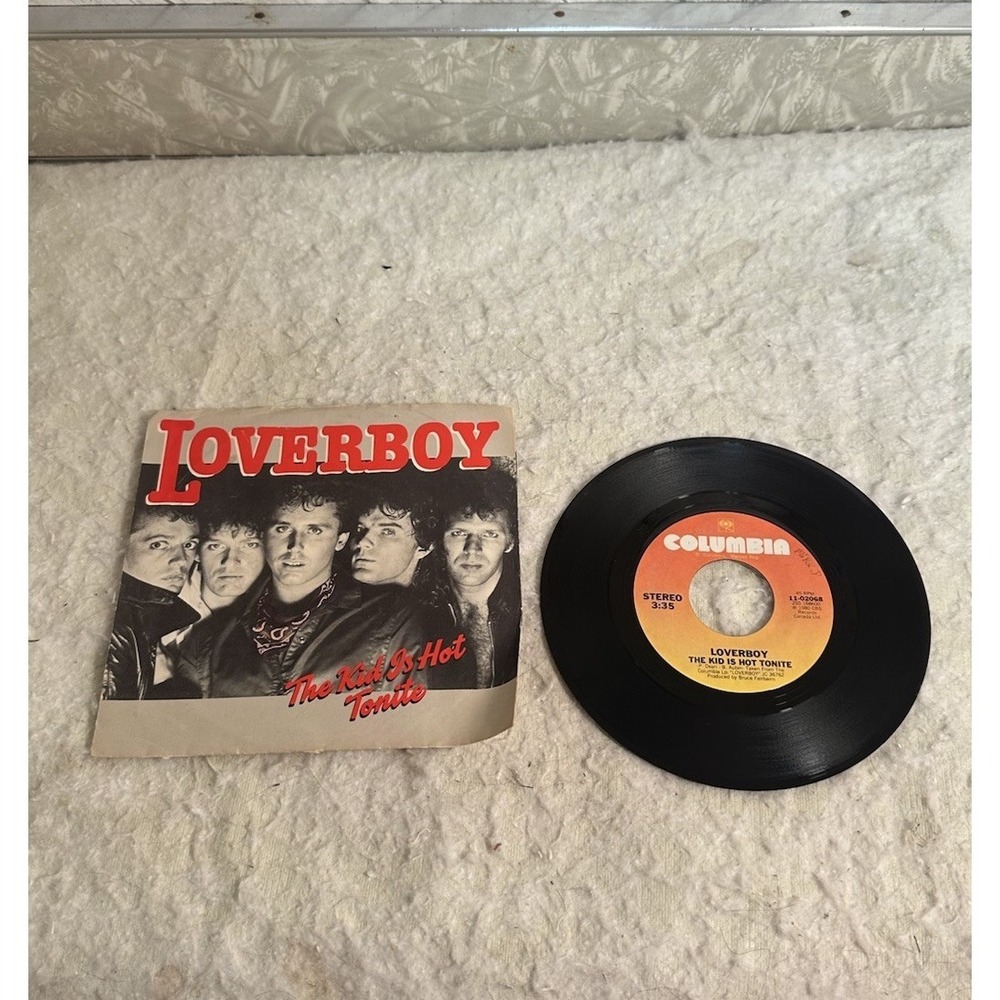 LOVERBOY - "THE KID IS HOT TONITE/TEENAGE OVERDOSE" 45rpm